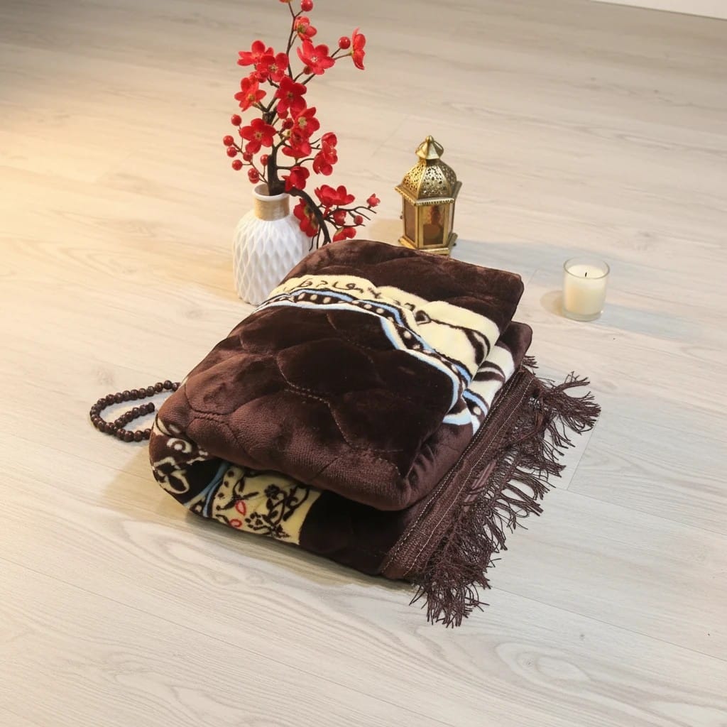 Tapis de Prière Épais Grand Format Antidérapant | SalatNoor