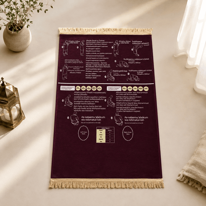 Tapis de Prière Enfant Éducatif Bilingue | SalatNoor