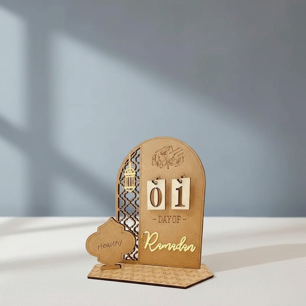 Calendrier Ramadan Bois 3D | SalatNoor