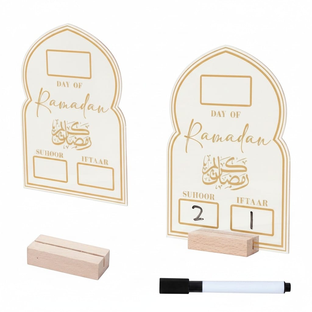 Calendrier Ramadan Ornement Table | SalatNoor