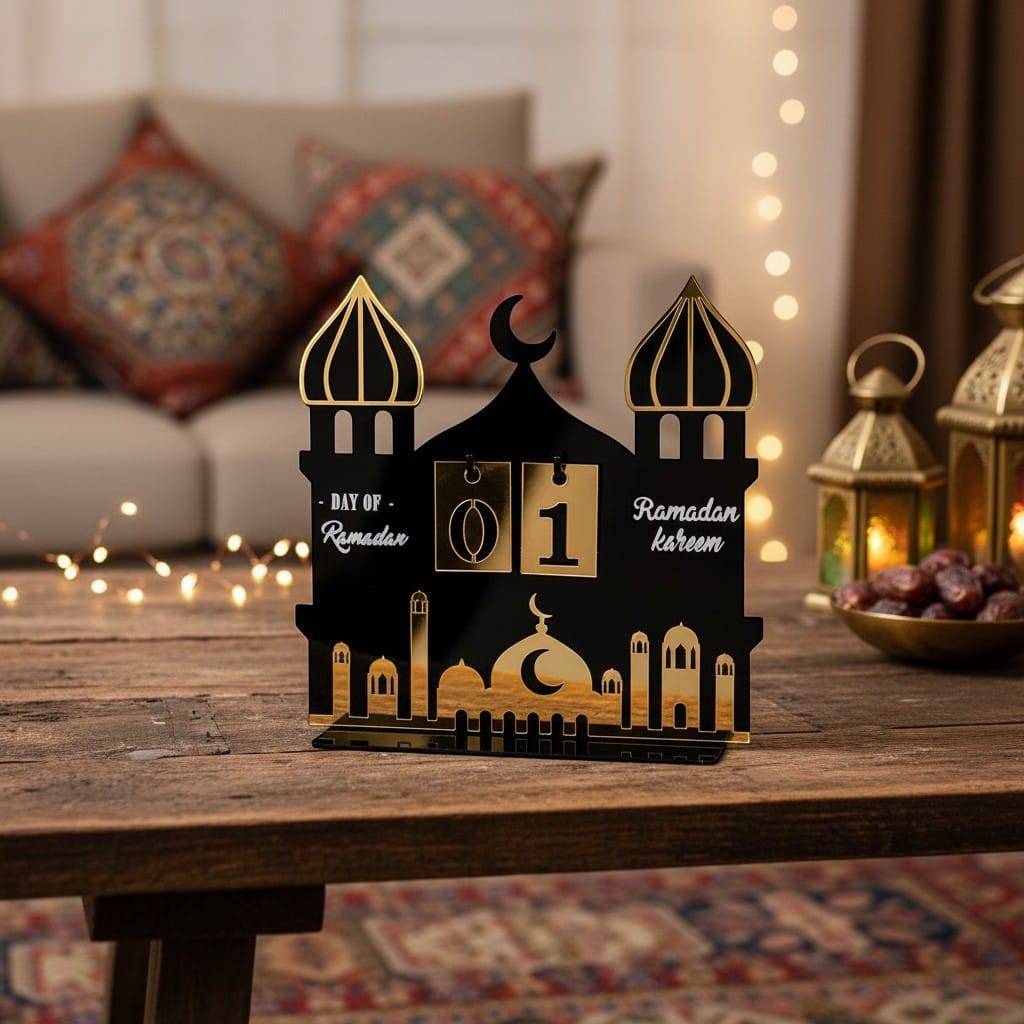 Calendrier Ramadan Ornement Table | SalatNoor