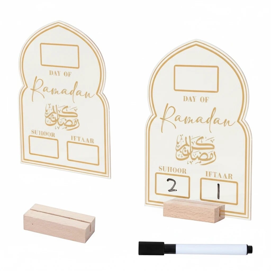 Calendrier Ramadan Ornement Table | SalatNoor
