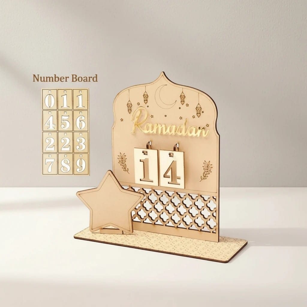 Calendrier Ramadan Ornement Table | SalatNoor
