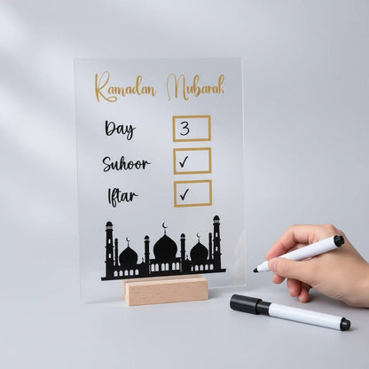 Calendrier Ramadan Ornement Table | SalatNoor