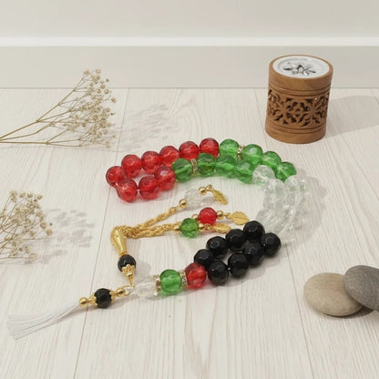 Chapelet Bracelet Musulman Couleur Palestine | SalatNoor