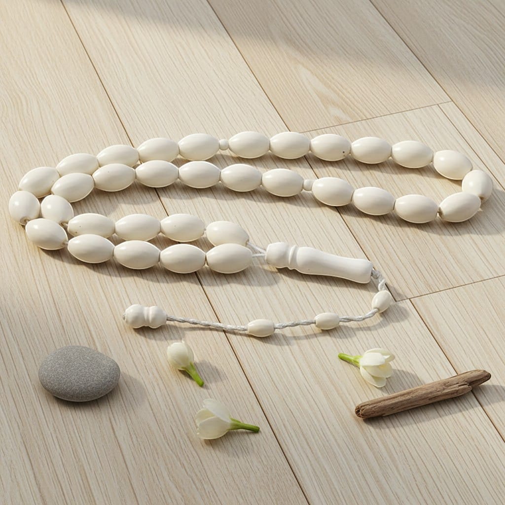 Chapelet Bracelet Musulman Os de Chameau | SalatNoor
