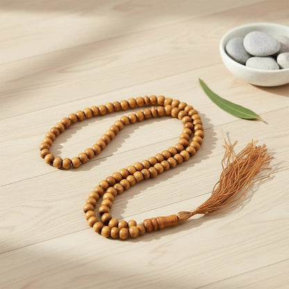 Chapelet Musulman Bois Pompon Artisanal | SalatNoor