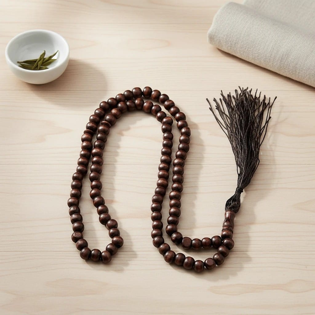 Chapelet Musulman Bois Pompon Artisanal | SalatNoor