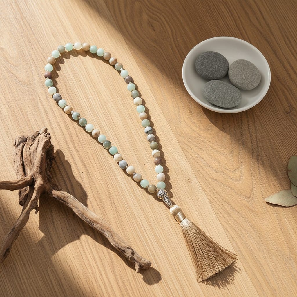 Chapelet Musulman Pierre Amazonite Noué | SalatNoor