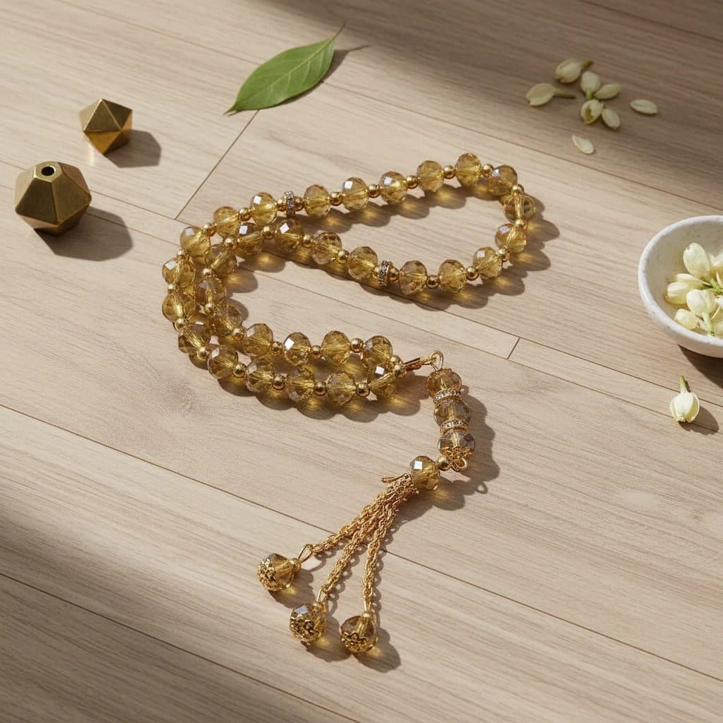 Chapelet Musulman Pierre Cristal 33 Grains | SalatNoor