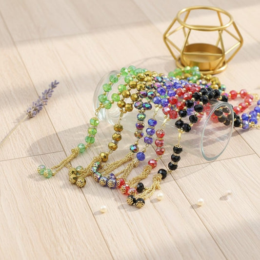 Chapelet Musulman Pierre Cristal 33 Grains | SalatNoor