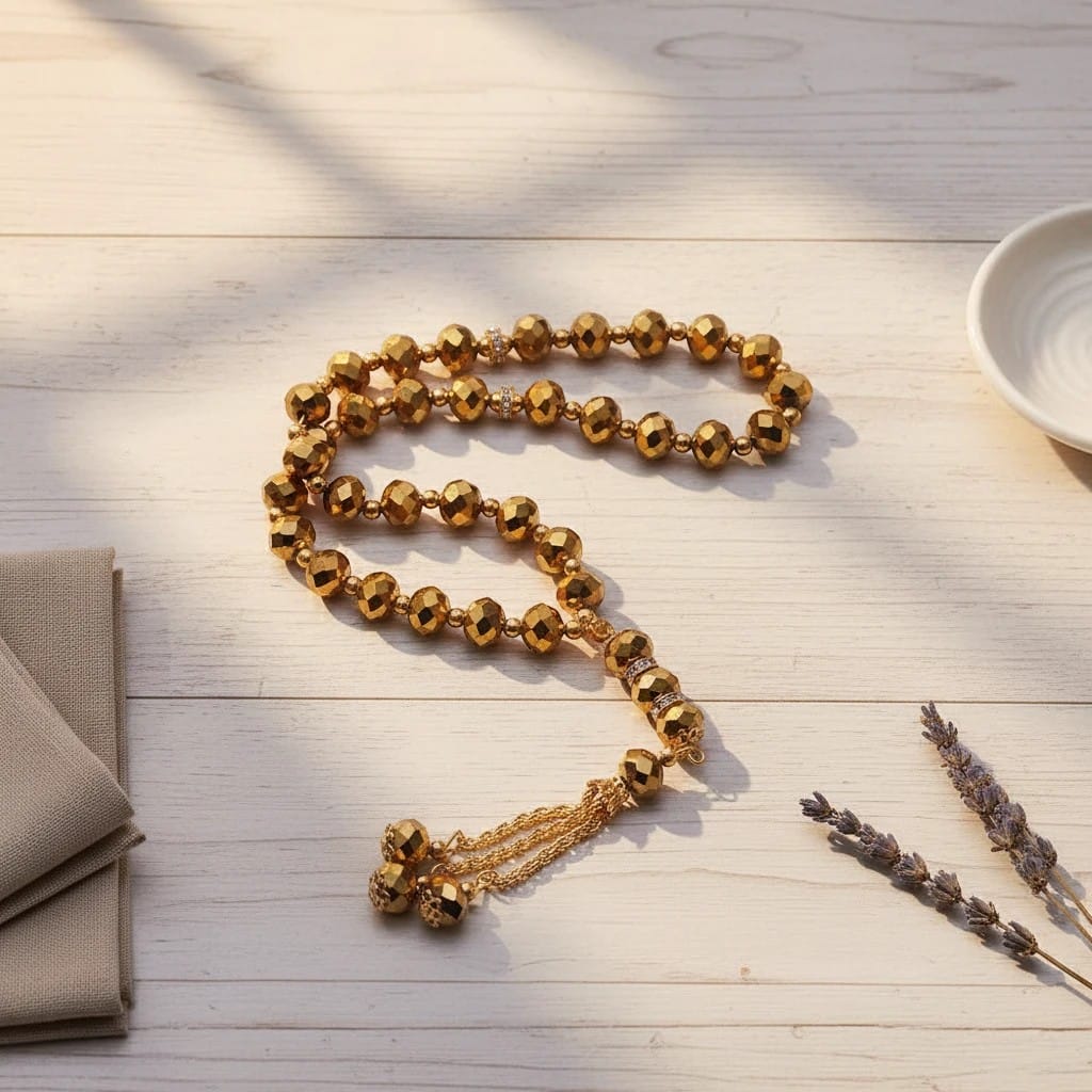 Chapelet Musulman Pierre Cristal 33 Grains | SalatNoor