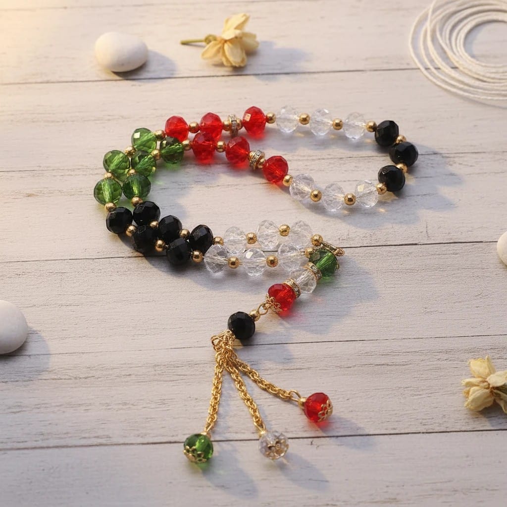 Chapelet Musulman Pierre Cristal 33 Grains | SalatNoor