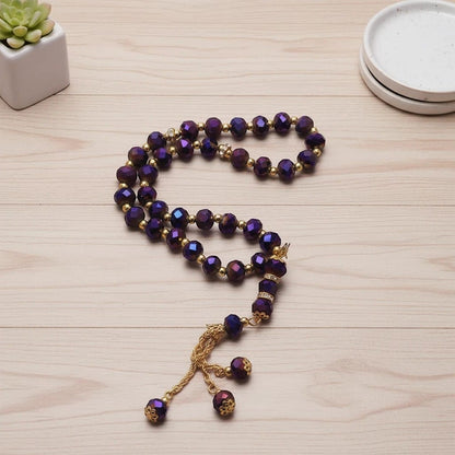 Chapelet Musulman Pierre Cristal 33 Grains | SalatNoor