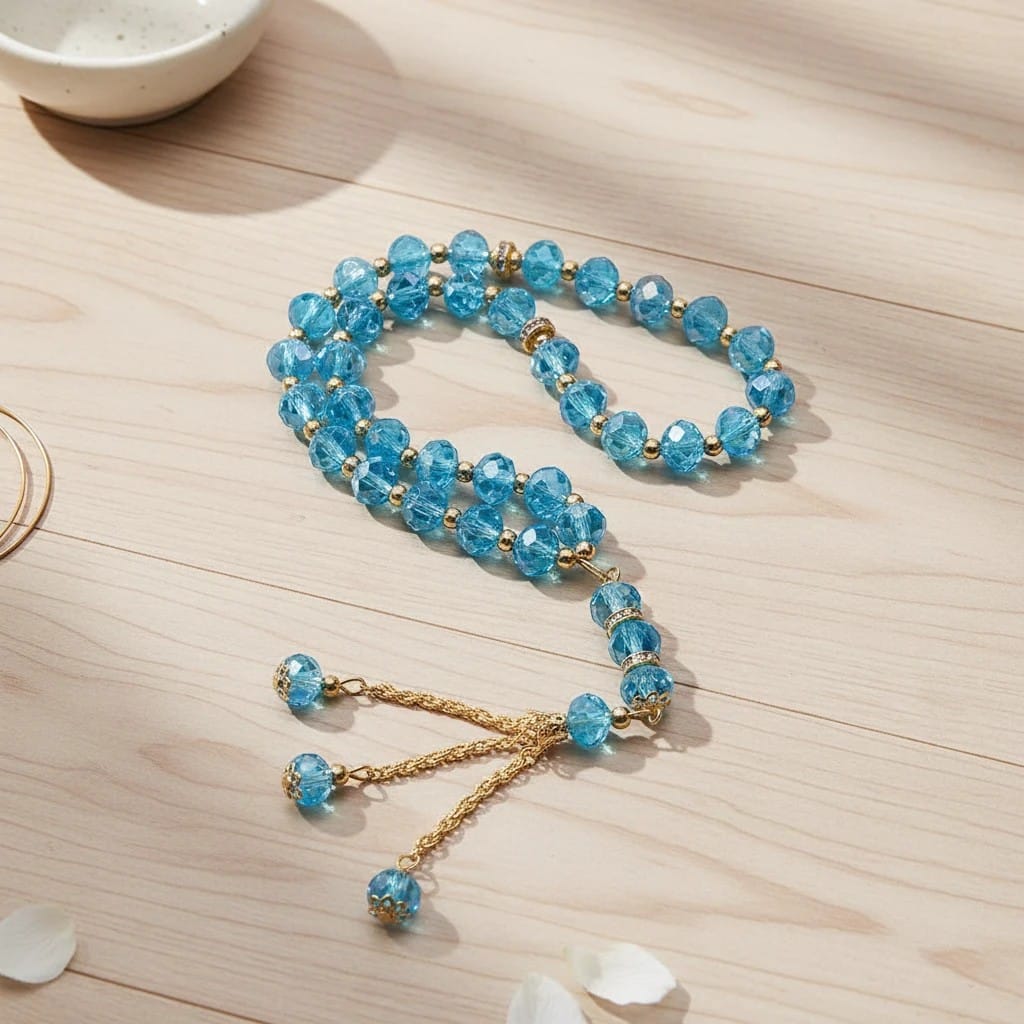 Chapelet Musulman Pierre Cristal 33 Grains | SalatNoor