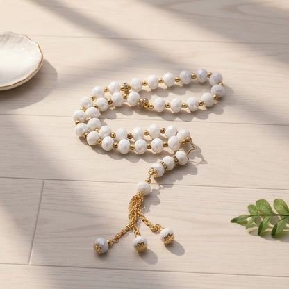 Chapelet Musulman Pierre Cristal 33 Grains | SalatNoor