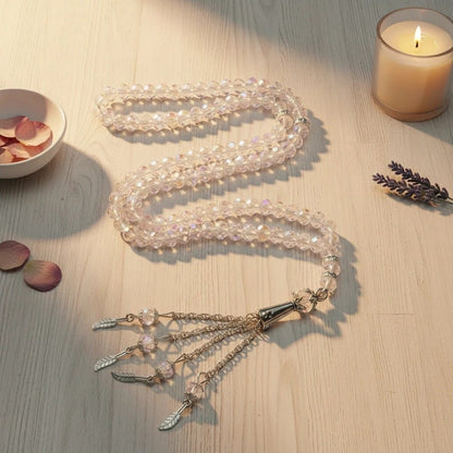 Chapelet Musulman Pierre Cristal 99 Grains | SalatNoor