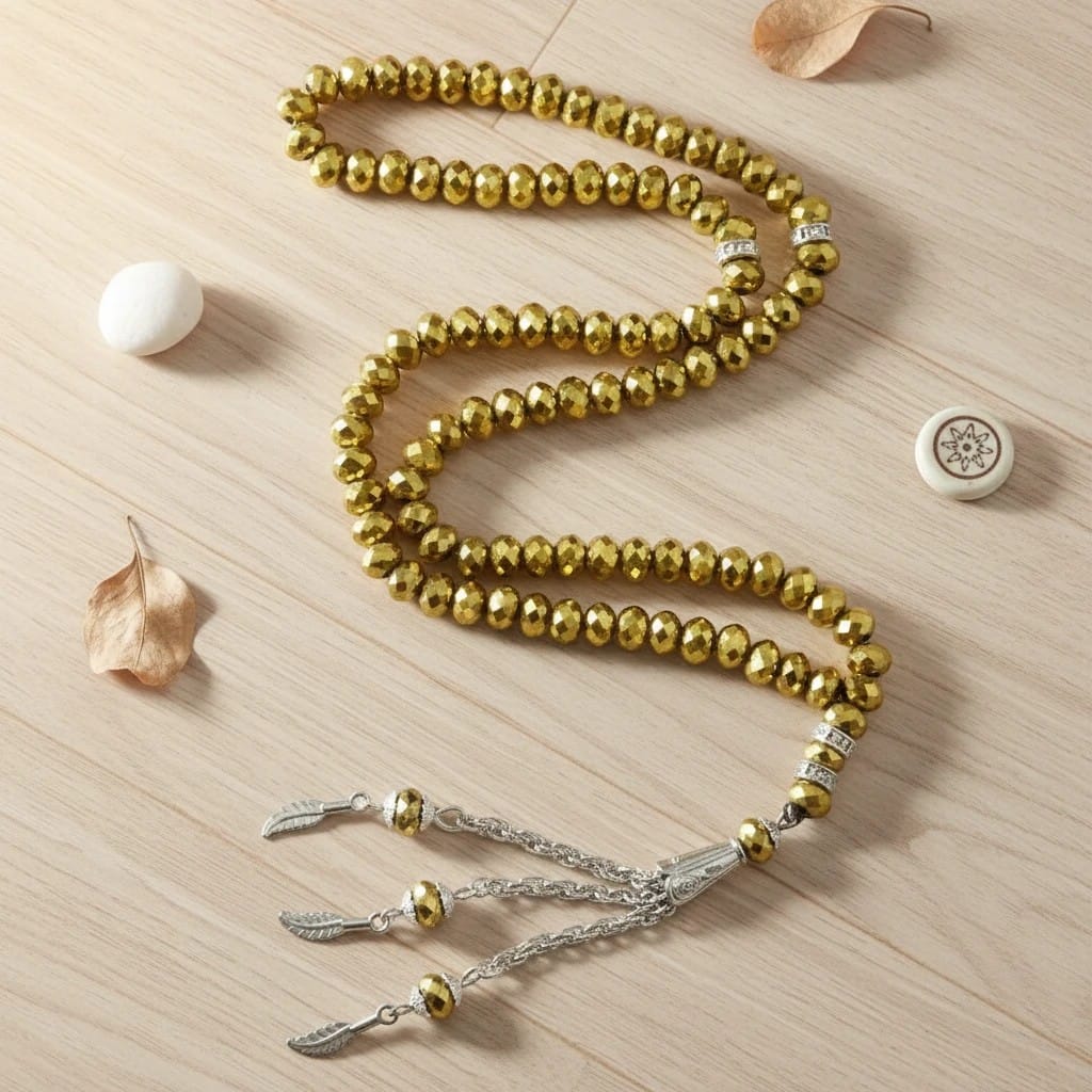 Chapelet Musulman Pierre Cristal 99 Grains | SalatNoor