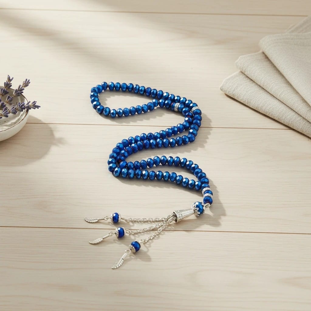 Chapelet Musulman Pierre Cristal 99 Grains | SalatNoor
