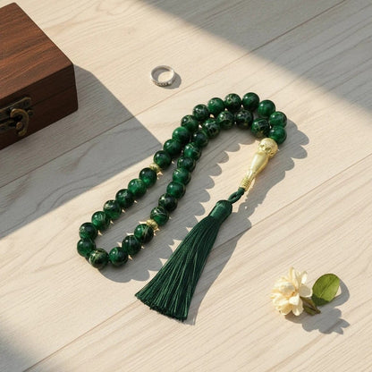 Chapelet Musulman Pierre Cristal Nœud Chinois | SalatNoor