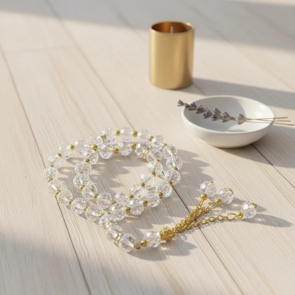 Chapelet Musulman Pierre Cristal | SalatNoor