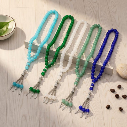 Chapelet Musulman Pierre Verre 99 Grains | SalatNoor