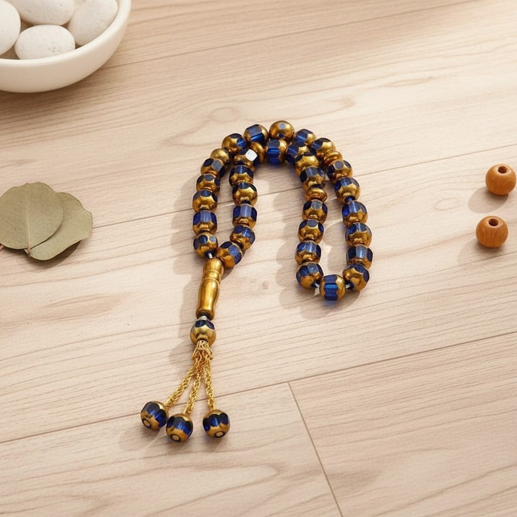 Chapelet Musulman Pierre Verre Oriental | SalatNoor