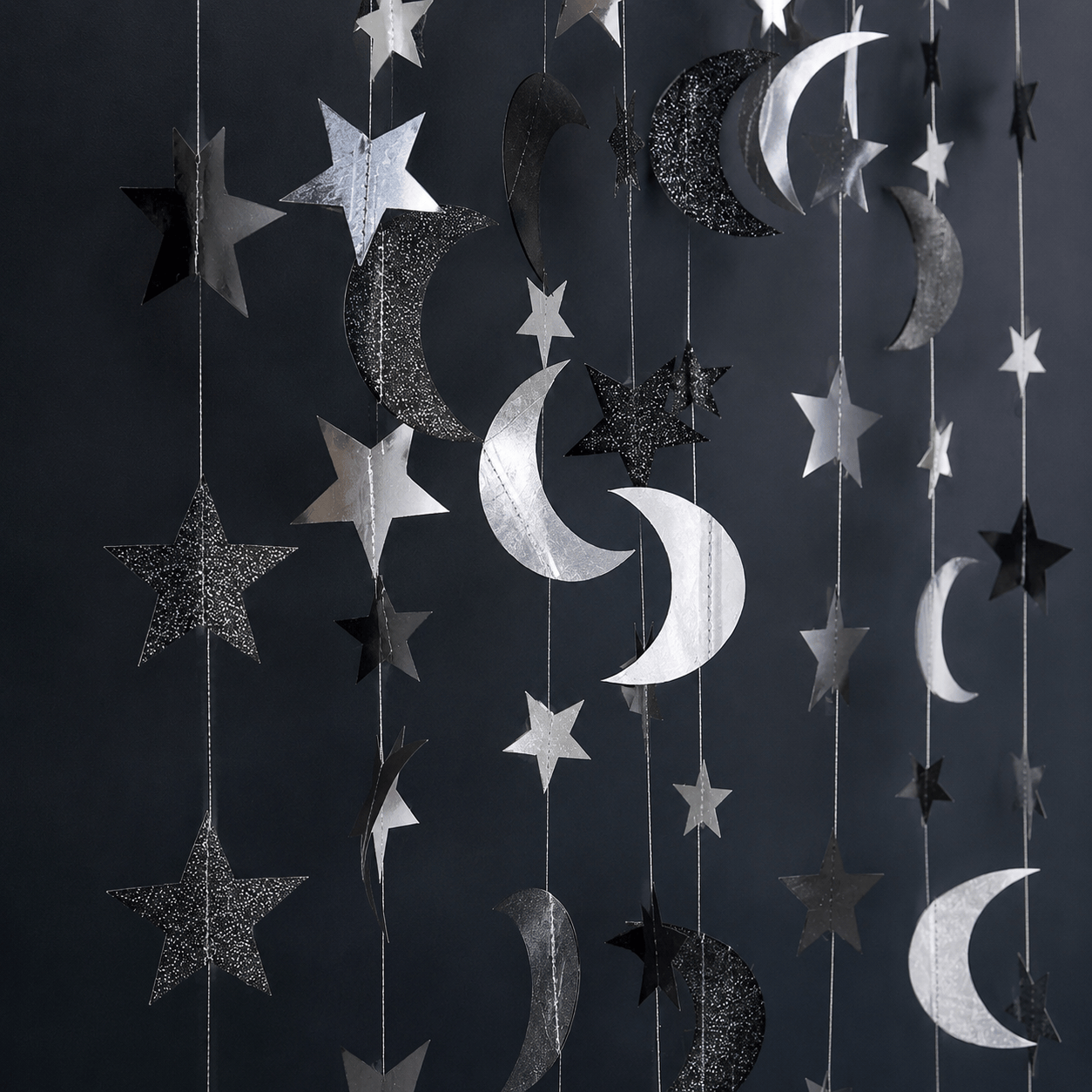 Guirlande Ramadan Papier Lune Étoile | SalatNoor