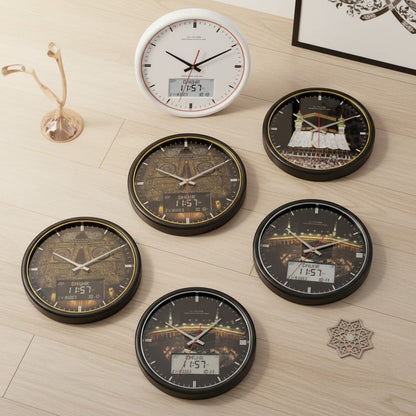 Horloge Islamique Ronde 13 Pouces | SalatNoor