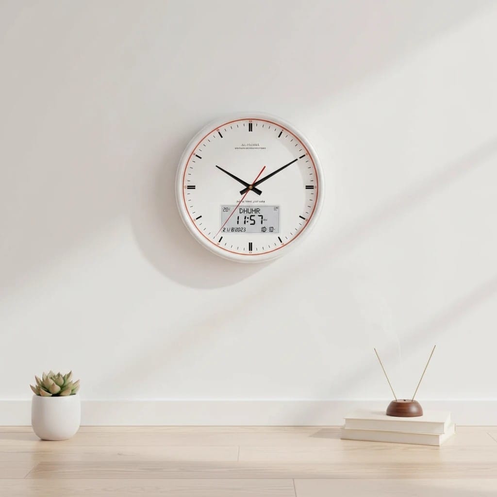 Horloge Islamique Ronde 13 Pouces | SalatNoor