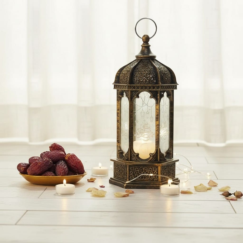 Lanterne Ramadan Marocaine LED Table | SalatNoor