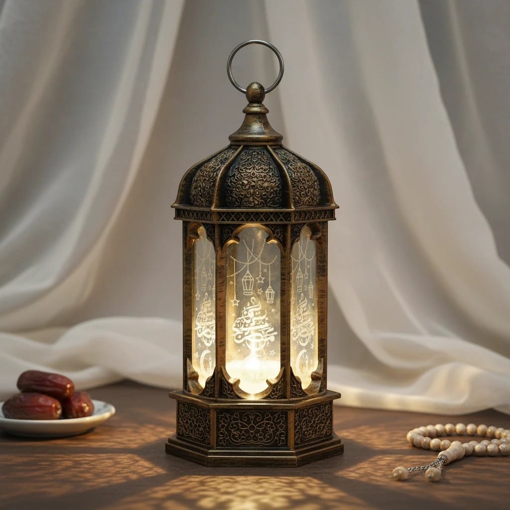 Lanterne Ramadan Marocaine LED Table | SalatNoor