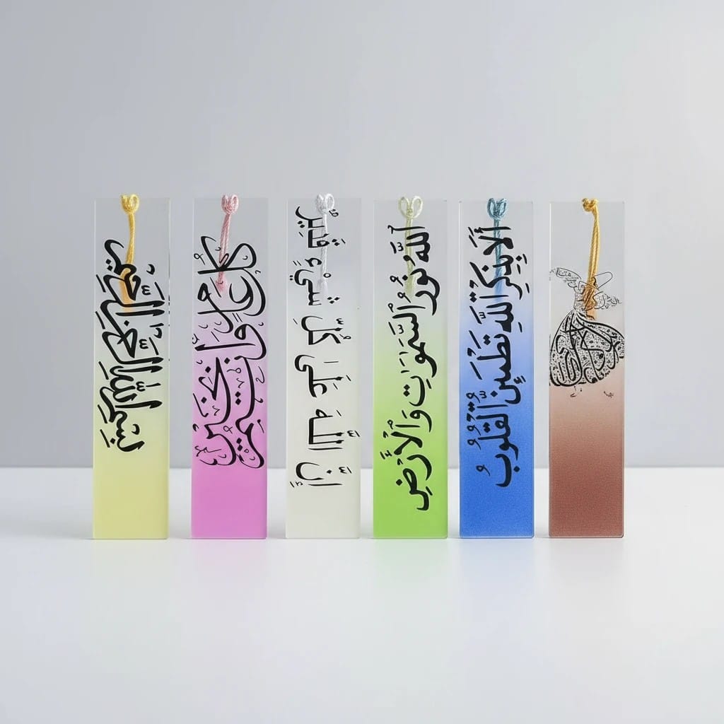 Marque Page Coran Acrylique Coffret 6 Pièces | SalatNoor