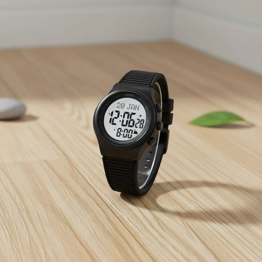 Montre Prière Islamique Qibla Rétroéclairée | SalatNoor