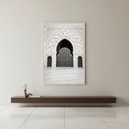 Tableau Islamique Fleurs Porte Marocaine | SalatNoor