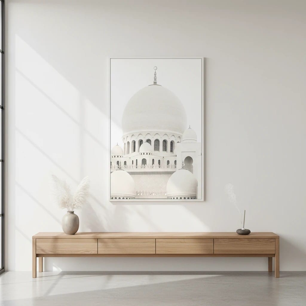 Tableau Islamique Fleurs Porte Marocaine | SalatNoor