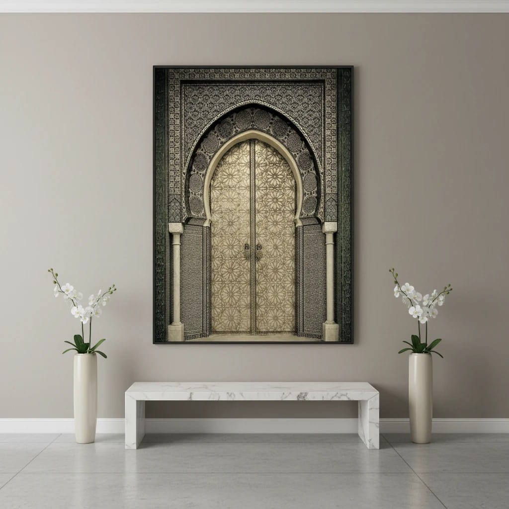 Tableau Islamique Porte Marocaine | SalatNoor