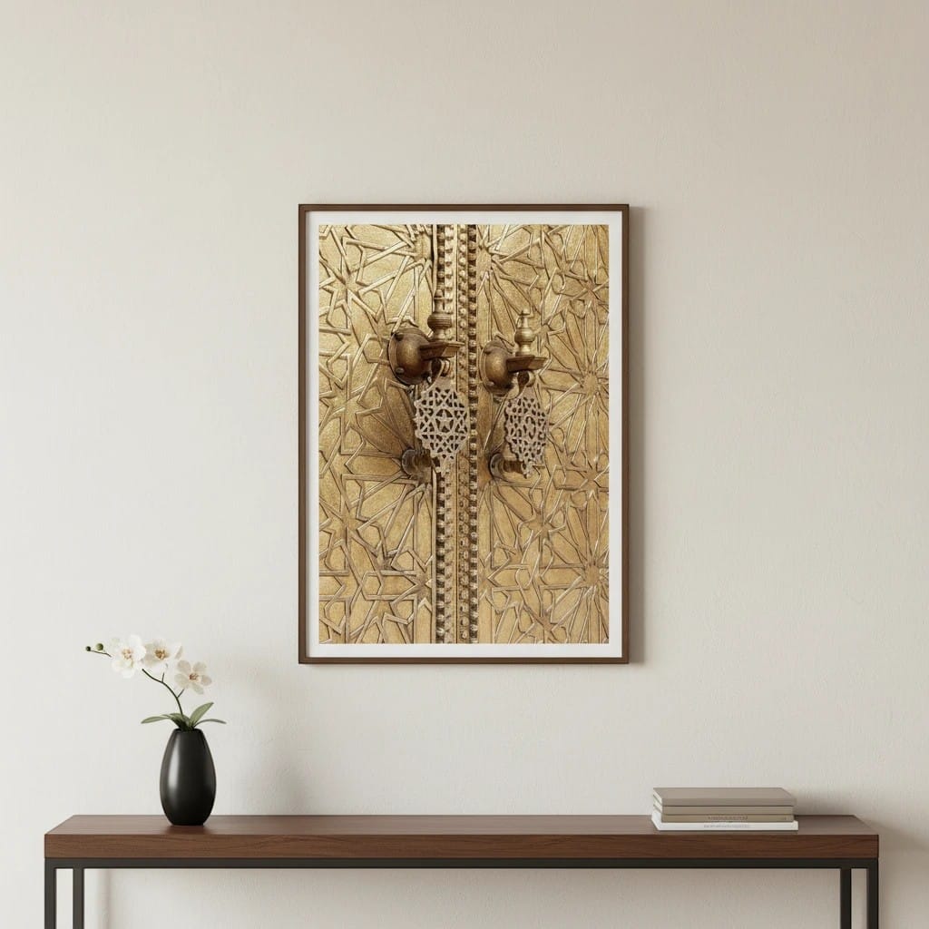Tableau Islamique Porte Marocaine | SalatNoor