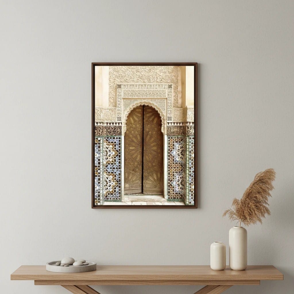 Tableau Islamique Porte Marocaine | SalatNoor