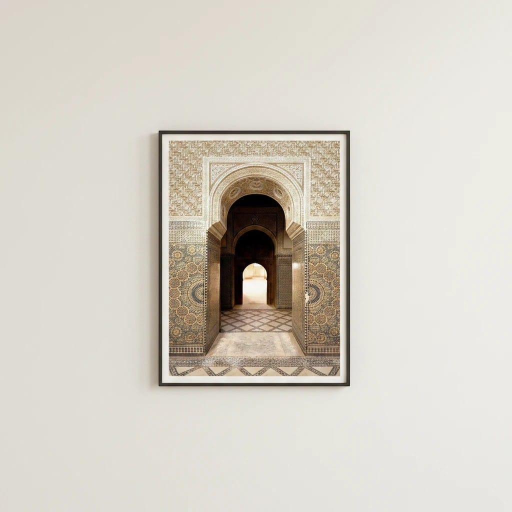 Tableau Islamique Porte Marocaine | SalatNoor