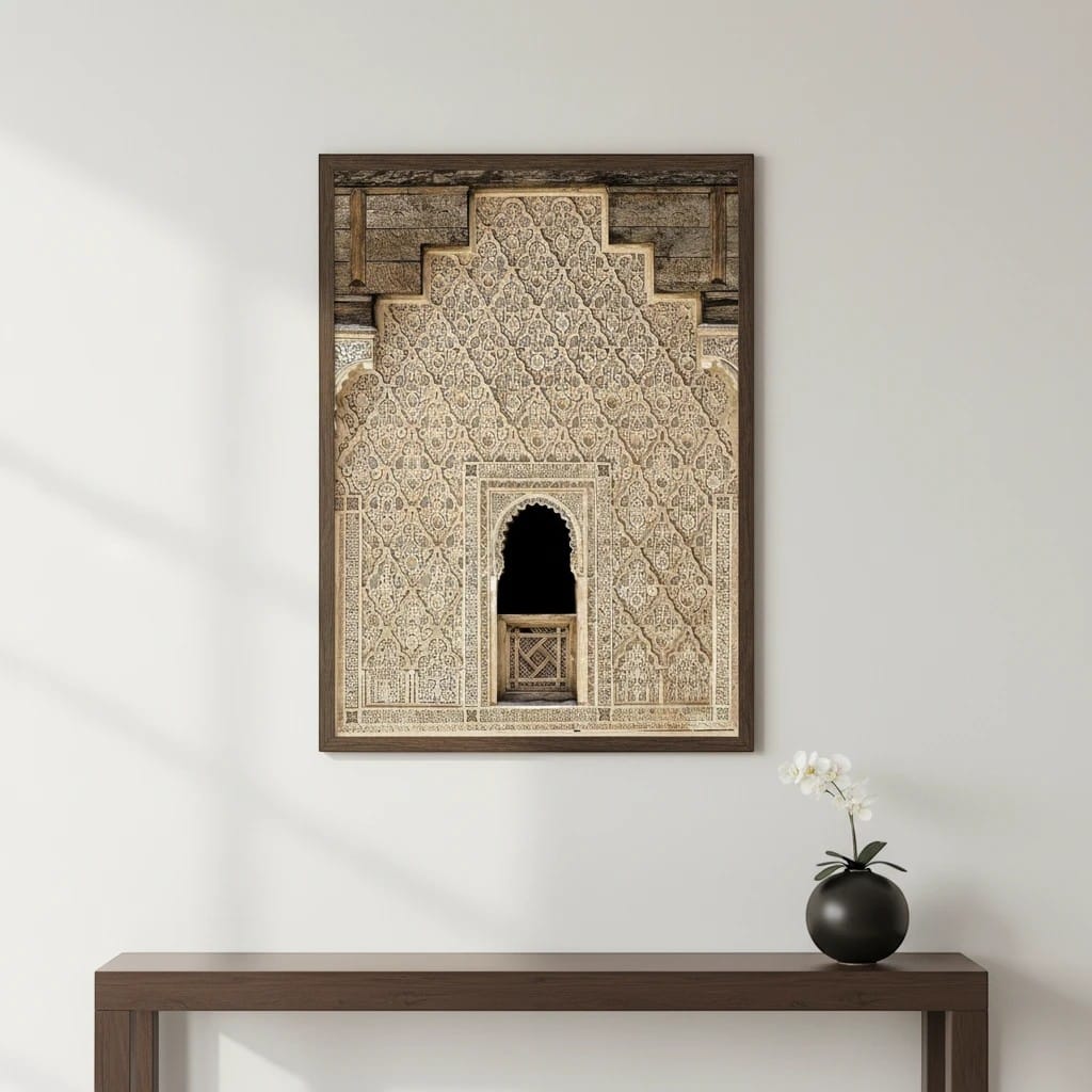 Tableau Islamique Porte Marocaine | SalatNoor