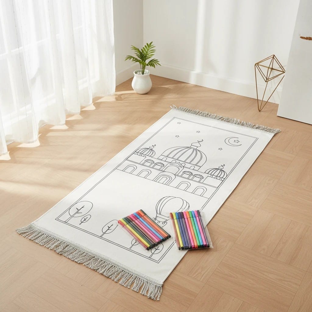 Tapis de Prière Enfant à Peindre | SalatNoor