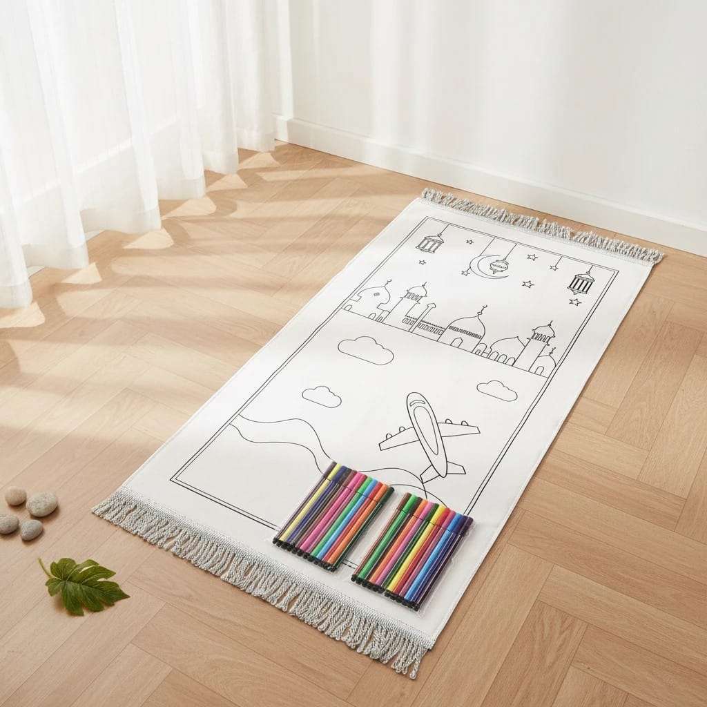 Tapis de Prière Enfant à Peindre | SalatNoor