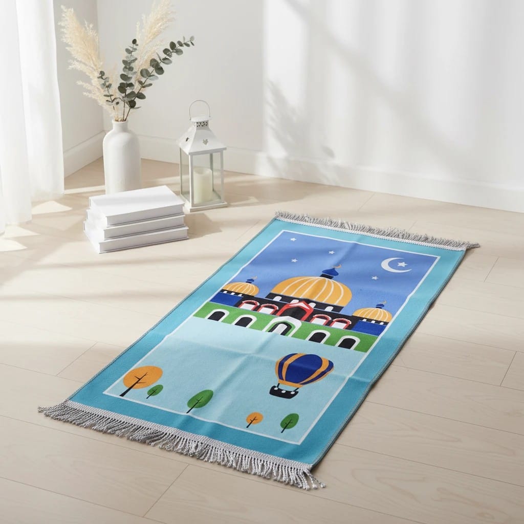 Tapis de Prière Enfant Cadeau Hajji | SalatNoor