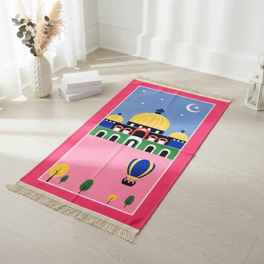 Tapis de Prière Enfant Cadeau Hajji | SalatNoor