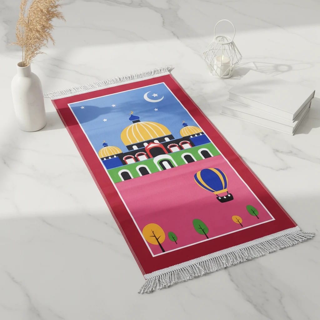 Tapis de Prière Enfant Cadeau Hajji | SalatNoor