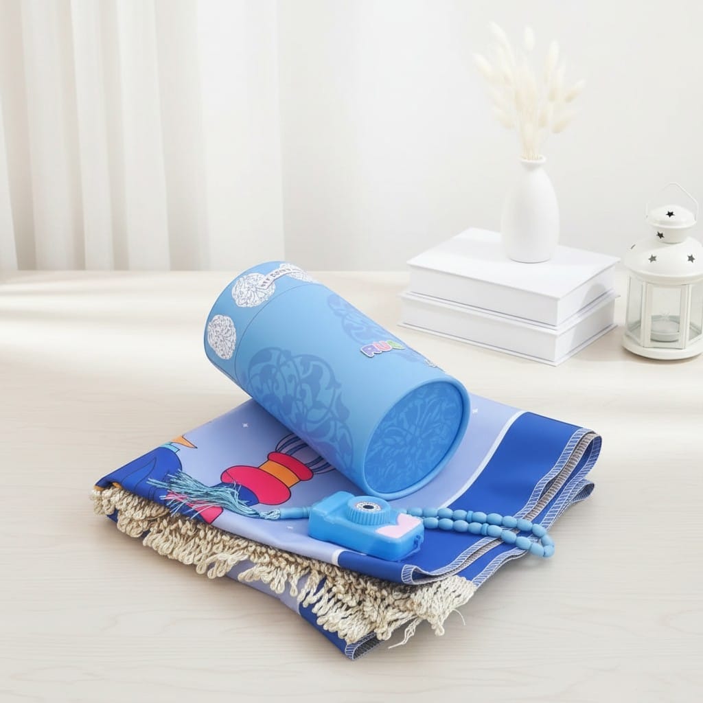 Tapis de Prière Enfant Coffret Ramadan Antidérapant | SalatNoor