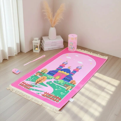 Tapis de Prière Enfant Coffret Ramadan Antidérapant | SalatNoor