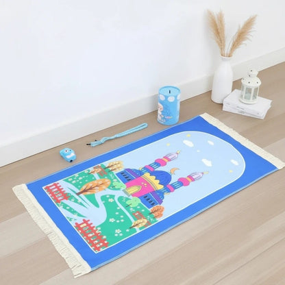 Tapis de Prière Enfant Coffret Ramadan Antidérapant | SalatNoor