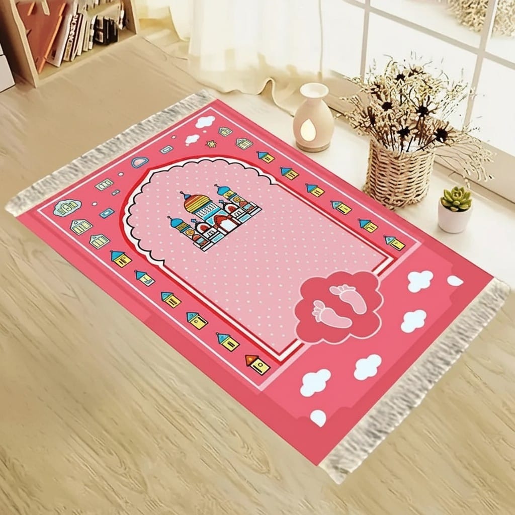 Tapis de Prière Enfant motif Mosquée | SalatNoor